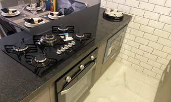 Imagem 4: Flat 2,dormitórios 58 m2. Decoração Nova - Gonzaga - Santos - São Paulo