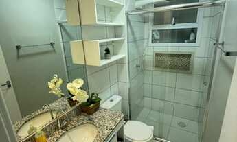 Imagem 2: Apto mobiliado no Condomínio Mais Passeio do Mindú com 2 quartos, sendo 1 suíte