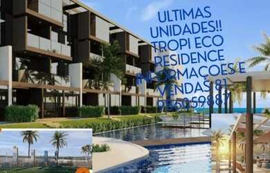 Imagem 3: FLAT 3 QUARTOS COM VARANDA GOURMET E PISCINA PRIVATIVA A BEIRA MAR DE MURO ALTO /PORTO DE