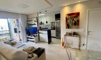 Imagem 7: Apartamento mobiliado para venda possui 67 m2 com 2 quartos- 1 suíte- 1 vaga- Lazer comple