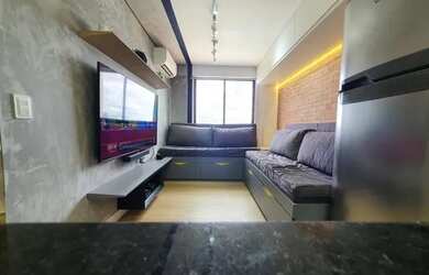 Imagem 4: Lindíssimo apartamento, totalmente mobiliado e equipado, com venda porteira fechada em áre