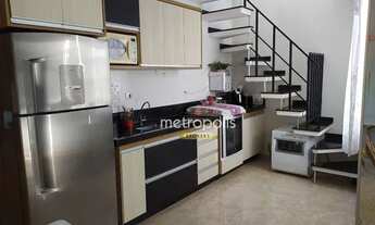 Imagem 4: Cobertura com 2 dormitórios para alugar, 94 m² por R$ 2.910,00/mês - Campestre - Santo And