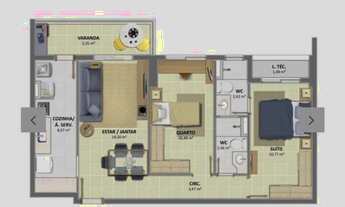 Imagem 2: Apt no Cond. Morada do Mar, bairro Atalaia