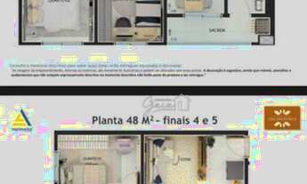 Imagem 3: Apartamento com 2 dormitórios à venda, 55 m² por R$ 239.832,00 - Cidade Jardim - São José
