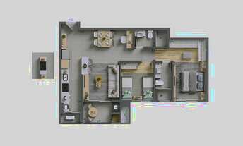Imagem 3: COBERTURA com 3 dormitórios à venda por R$ 2.242.973,00 no bairro Cidade Industrial - CURI