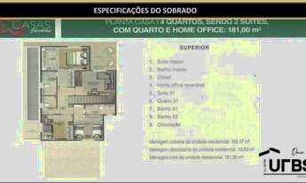 Imagem 4: Jardins Marselha - Sobrado 4 quartos, sendo 2 suítes