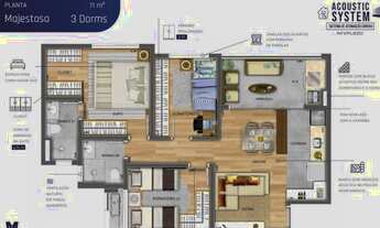 Imagem 7: Apartamento para venda tem 56 metros quadrados com 2 quartos