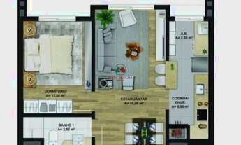 Imagem 2: Apartamento novo no bairro bavária 1 dormitório e 1 vaga de garagem a venda em Gramado