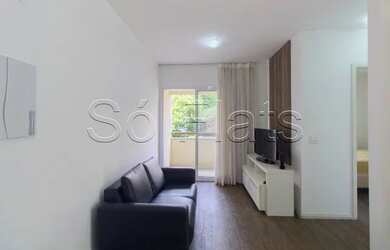 Imagem 3: Flat disponível para locação com 1 dormitório e 35m² mobiliado ao lado da PUC-SP. Consulte