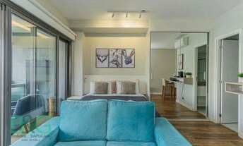 Imagem 2: Apartamento com 1 dormitório para alugar, 41 m² por R$ 5.109,50/mês - Brooklin Paulista