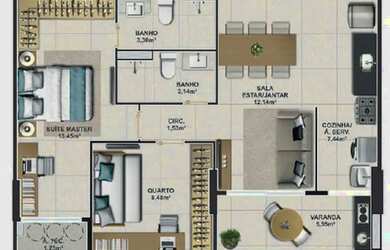 Imagem 3: Apartamento em Jardim Camburi Vitória ES