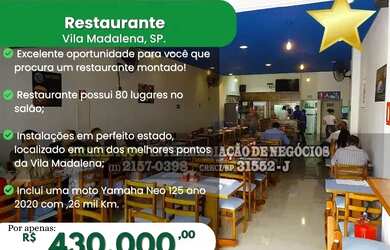 Imagem: Restaurante na Vila Madalena, SP. (Cod