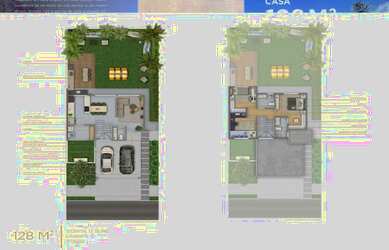 Imagem 4: Casa de condomínio para venda com 119 metros quadrados com 3 quartos em Santa Rosa - Pirac