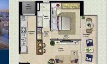 Imagem 4: Apartamento para venda possui 51 metros quadrados com 1 quarto em Barra - Salvador - BA