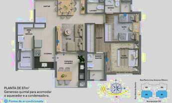 Imagem 3: Lançamento apartamentos alto padrão de 87m² com entrada a partir de R$300.000,00 - 2 suít