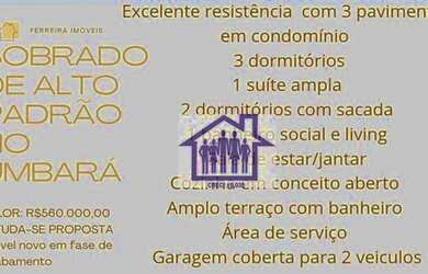 Imagem 2: Sobrado com 3 dormitórios à venda por R$ 650.000,00 - Tatuquara - Curitiba/PR