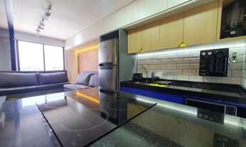 Imagem 6: Lindíssimo apartamento, totalmente mobiliado e equipado, com venda porteira fechada em áre