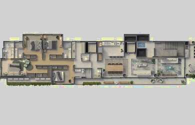 Imagem 4: Cobertura com 4 dormitórios à venda sendo 4 suítes, 490.0 m² por - R$ 7.258.790,46 - Améri