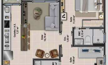 Imagem 3: OLHA ESSE apartamento com 2 suítes a venda próximo a UFSC em Florianópolis