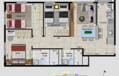 Imagem 10: Apartamento para venda tem 153 metros quadrados com 3 quartos em Samambaia Norte - Brasíli