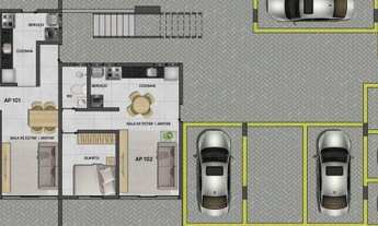 Imagem 3: Apartamento com 2 dormitórios à venda, 54 m² por R$ 242.000,00 - Bessa - João Pessoa/PB