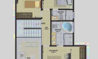 Imagem 4: Casa de condomínio para venda, possui 200 metros quadrados com 4 suítes em Vitória da Conq