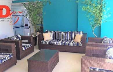 Imagem 7: Cozinha equipada, Lavanderia, sacada gourmet envidraçada, moveis planejados em todos os am