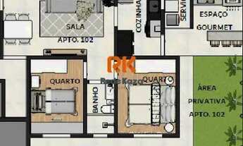 Imagem 3: Área privativa à venda, 2 quartos, 2 vagas, Santa Branca - Belo Horizonte/MG