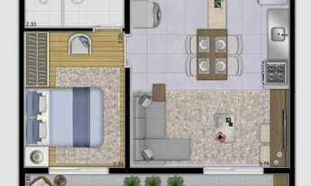 Imagem 6: Apartamento com 2 dormitórios à venda, 34 m² por R$ 252.962,00 - Cambuci - São Paulo/SP