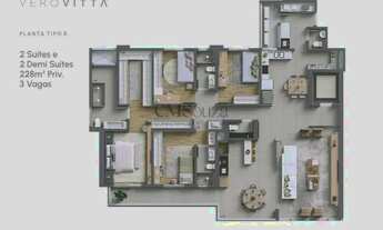 Imagem 2: Apartamento à venda em Londrina, Gleba Palhano, com 4 quartos, com 229.15 m², Vero Vittá