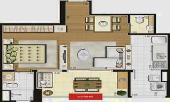 Imagem 5: Apartamento de 1 quarto(s), 49 m² com 1 vaga(s