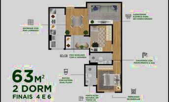 Imagem 4: Apartamento Urbanova - 2 e 3 dormitórios - Varanda e Suíte - Agende sua visita