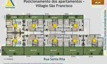 Imagem 4: Apartamento com 2 dormitórios à venda, 55 m² por R$ 239.832,00 - Cidade Jardim - São José