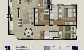 Imagem 2: Apartamento com shopping no terreo!! Jardim Aquarius!! Lançamento !! Venha conhecer o deco