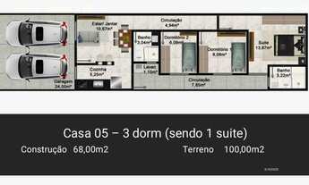 Imagem 1: Casa para venda possui 68 metros quadrados com 3 quartos em Jardim Morumbi - Indaiatuba