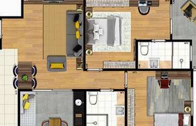 Imagem 3: Apartamento a venda no Jardim Aquarius. 2 quartos com suíte, varanda e 2 vagas - Oportunid