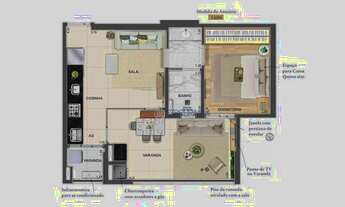 Imagem 3: Apartamento com 1 dormitório à venda, 45 m² por R$ 550.000,00 - Vila Adyana - São José dos