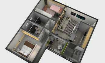 Imagem 5: Apartamento com 2 dormitórios à venda, 52 m² por R$ 350.000,00 - Urbanova - São José dos C