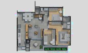 Imagem 6: COBERTURA com 3 dormitórios à venda por R$ 2.500.037,57 no bairro Campo Comprido - CURITIB