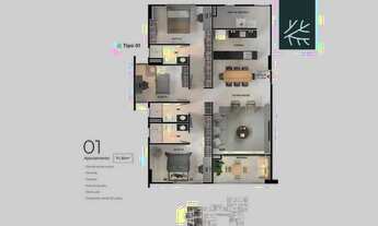 Imagem: Apartamento disponível para venda no UNI