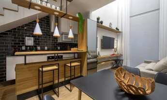 Imagem 4: Loft duplex para venda possui 70 metros quadrados com 1 quarto em Gonzaga - Santos - SP