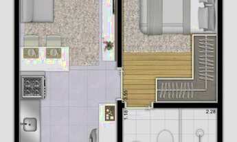 Imagem 3: Apartamento com 2 dormitórios à venda, 34 m² por R$ 252.962,00 - Cambuci - São Paulo/SP