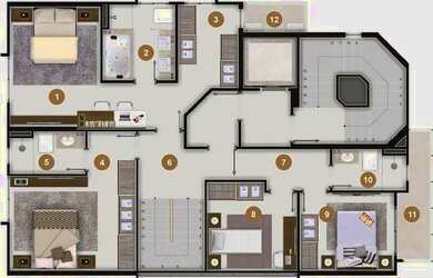 Imagem 6: Apartamento para venda tem 110 metros quadrados com 3 quartos em Centro - Balneário Cambor