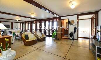 Imagem 4: Casa Rústica para locação em Iporanga Guarujá, 3 suítes, 6 vagas, varanda com vista para o