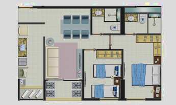Imagem 5: Apartamento para venda possui 67 metros quadrados com 3 quartos em Espinheiro - Recife - P