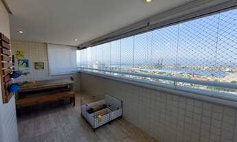 Imagem 1: VARANDA GOURMET, ANDAR ALTO! Apto à venda com 113 m², 2 suítes, 2 vagas, Ponta da Praia-Sa