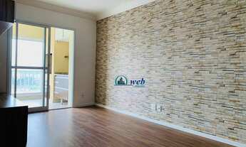 Imagem 3: Apartamento com terraço gourmet com 3 dormitórios para alugar, 77 m² por R$ 2.800/mês - Ca