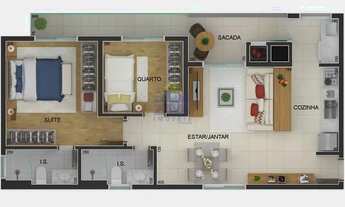 Imagem 4: Apartamento para venda com 111 metros quadrados com 2 quartos em Bacacheri - Curitiba - PR