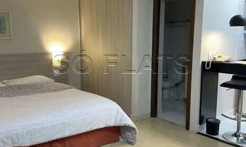 Imagem 3: Flat totalmente reformado com 1x dormitório entre Vl. Olímpia e Itaim Bibi mobiliado. Sem