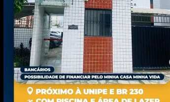 Imagem 3: Apartamento de 03 quartos, 72,08m², 3º nadar, nascente/sul, nos Bancários